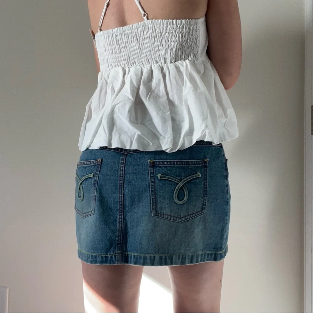 Y2k SO Denim Mini Skirt